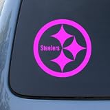 PITTSBURGH STEELERS - Football Superbowl - Vinyl Car Decal Sticker #1817 | Vinyl Color: Pink
