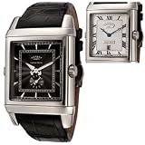 ROTARY Watches:Men's Revelation Reversible Face Black Leather