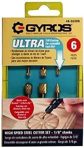 Gyros 46-92006 High Speed Cutter Set - 6 pc Set . For Dremel Type Tools