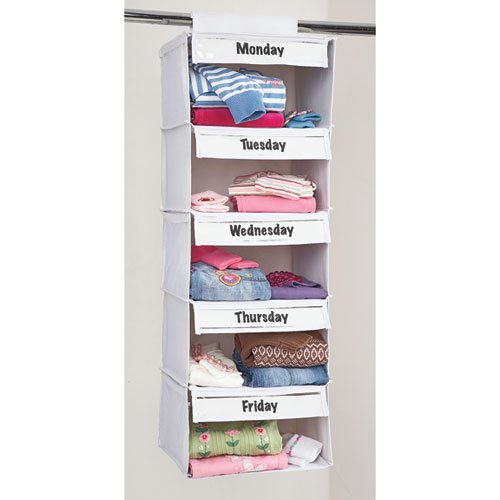 Days of the Week Closet Organizer