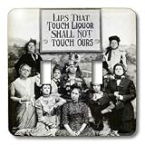 Taiche - Vintage Posters -Alcohol - Lips That Touch Liquor - prohibition poster, prohibition, humor, humour, funny, movie, thomas edison - Light Switch Covers - double toggle switch