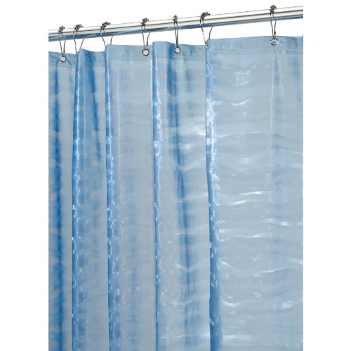 InterDesign Ripplz Eva 72-Inch Curtain Blue