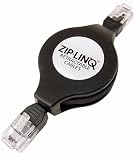 Cables Unlimited Retractable Phone & Modem Cable (Black)