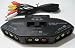 AV RCA Audio Video Game Selector Switch DVD Xbox PS2 Multi Box Adaptor Cable New image 2
