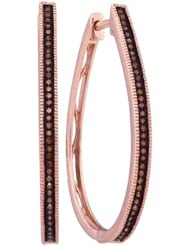 0.25CTW-DIA MICRO-PAVE HOOPS