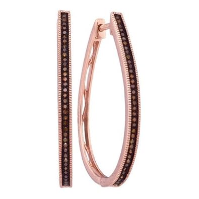 Cheap Girls Jewelry 0.25CTW-DIA MICRO-PAVE HOOPS For Sale
