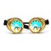 FIRSTLIKE Rainbow Kaleidoscope Goggles Victoria Clothing Steam Punk Accessories Laser