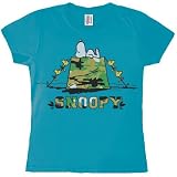Peanuts - Snoopy On Tent Juniors T-Shirt - Large