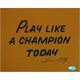 Lou Holtz Notre Dame Fighting Irish - Play Like a Champion Today - Autographed 8x10 Photograph