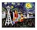 Space Needle with Starry Night Emerging Artists Giclee Poster Print by Leone Ardo, 24x20
