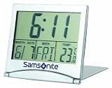 Samsonite Luggage Digital Travel Alarm Clock, Silver, One Size Samsonite Luggage Digital Travel Alarm Clock, Silver, One Size
