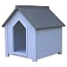 NewAgePet Medium All Weather Insulated Dog House -Bunk House with Small Door, Blue/Grey, Medium, for Pets up to 60 Pounds