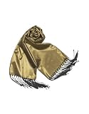 Basile Shimmering Metallic Evening Stole Gold