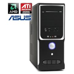 Leiser PC - CSL Sprint 5231 (Dual) - Office DualCore! PC-System mit AMD Athlon II X2 250 2x 3000 MHz, 500GB SATA, 4096MB DDR3, ASUS Mainboard, Radeon HD 3000, DVD-RW, CardReader, 7.1 Sound, GigLAN