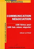 Revue Le Génie des Glaciers  / Communication Négociation : 100 fiches pour 100 fois mieux négocier