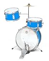 3 Pc Child Blue Drum Set For Children Ages 3-7