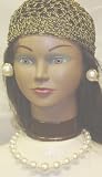 Graduated Fresh Water Ivory Pearl Separated By Small Gold Beads Short Chain Necklace and Earrings...