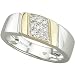 14K Two Tone Gold Diamond Ring