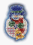 Noma #V21399 Holo Snowman Decoration
