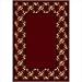 Design Center Rose Bower Cranberry Rug Size: 10'9