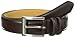 Stacy Adams Men's 35mm Genuine Leather Double Stitched Belt With Keepers