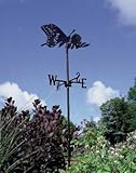 Butterfly Garden Weathervane Black