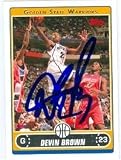 Devin Brown autographed Basketball Card (Golden State Warriors)