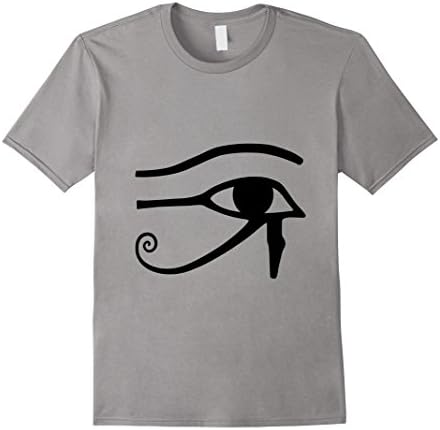 Men's THE EYE OF HORUS RA Egyptian ILLuminati Good Health T-Shirt Small Slate