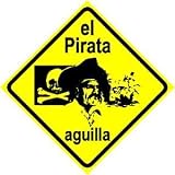 PIRATE CROSSING sign PIRATE WATERS