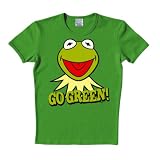 Logoshirt Muppets - Kermit - Go Green - Tee-shirt mixte adulte - Olive clair - M