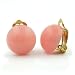 Schmuck Ohrclip, 18mm, rosa-satt-gl�nzend
