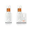 Philips CD2852W/FR T�l�phone Duo sans fil avec r�pondeur 1 combin� suppl�mentaire Blanc nacr�