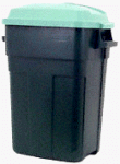 RUBBERMAID INC 2979-00 EGRN 30GAL GRN Trash Can (6 pack)