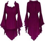 Gypsy Bohemian Peasant Top in Wine