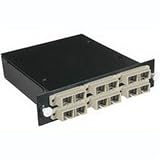 Quiktron Q-Series Fiber Distribution System - Patch panel - black - 12 ports