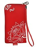 Neopren Zipper Tasche Handytasche FLOWER ROT mit Blumenmuster für Motorola Atrix 4G Huawei Ideos X3 RIM Blackberry Bold 9700 9780 Curve 8520 Storm 2 9520 9550 Nokia C5 C5-03 C6 C7 N78 N79 N8 N97 E71 E72 X6 5228 5230 5250 5800 XpressMusik X3-02 Touch and Type Google NEXUS S Samsung i5800 Galaxy 3 i9000 Galaxy S i9100 Galaxy S 2 S5230 S5260 Star 2 II S5570 Galaxy MINI S5620 Monte S8000 Jet S8500 Wave S8530 Wave 2 S5830 Galaxy Ace 525 533 723 LG KP500 Cookie KM900 Arena KM570 Arena II Apple iPhone 3G 3GS 4 4S HTC Desire HD2 Sensation Wildfire Sony Ericsson Vivaz Xperia ARC S X1 X8 X10 Reißverschluss VON BEIDEN SEITEN BEDRUCKT! – Versandkostenfrei in D -