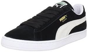 PUMA Suede Classic+ Sneaker,Black/White,12 M US Men's