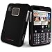 Black Rubberized Hard Case Phone Protector Cover for Motorola Charm MB502 T-Mobile