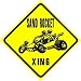 SAND ROCKET CROSSING dune buggy race sign