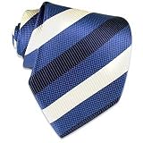 Forzieri Classic Regimental Mogador Silk Tie Blue