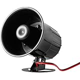 Lightweight 12V Electronic Car Siren Horn Loud Speaker Alarm Black Portable