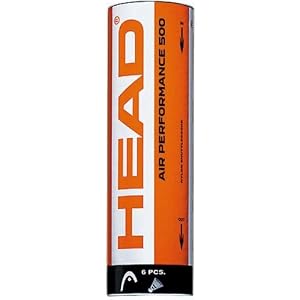 Click here to buy Head Air Performance 500 Badminton Shuttlecocks tube of 6 birdies.