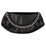Xhilaration Chain Flap Clutch - Black