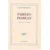 Paroles perdues