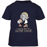 Notre Dame Fighting Irish Navy Blue Infant I Wanna Play T-shirt