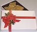 Gourmet Food : Scott's Cakes 1/2 lb Peanut Brittle in a Ribbon n Holly Box