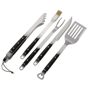 Mr. Bar-B-Q 5-Piece Diamond Prestige Forged Stainless-Steel Tool Set by Mr. Bar-B-Q