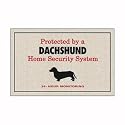 Protected by Dachshund Doormat
