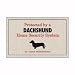 Protected by Dachshund Doormat