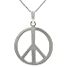 Sterling Silver Peace Sign Necklace